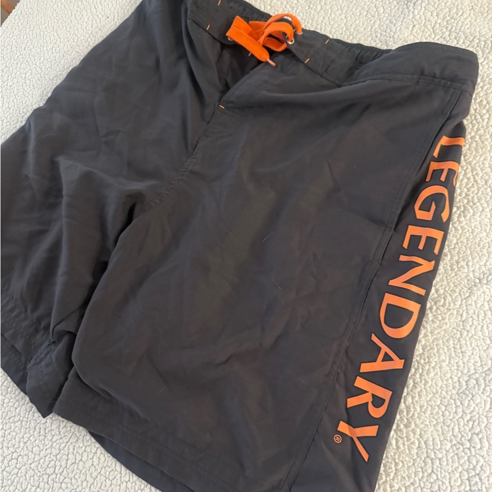 Legendary Whitetails Black Shorts with Orange Logo Accent